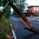 View of a downed electricity pole on September 20, 2022 in Cabo Rojo, Puerto Rico.